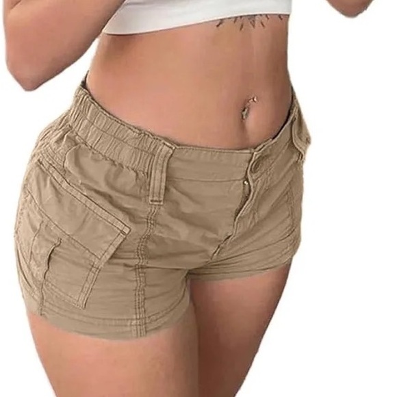 Tommy Hilfiger y2k fold over country shorts cute western outdoor retro bottoms - Picture 2 of 11